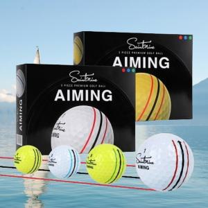 세인트나인 골프공 3피스 에이밍 골프볼 2025 12개입