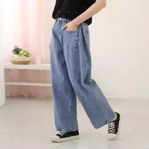 타우미 옆핀턱 와이드 데님 팬츠 RPT107