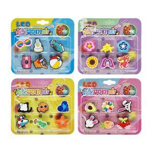 LED 신발꾸미기 세트 6개입 랜덤 2P 슈즈 데코 파츠