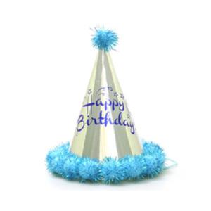 TK (10개) 실버솜방울꼬깔모자 블루 유치원 어린이집 초등학생 만들기 미술 공작수업 키트