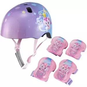 슈팅스타 캐치티니핑 어린이 어반 헬멧 + 무릎 보호대 세트