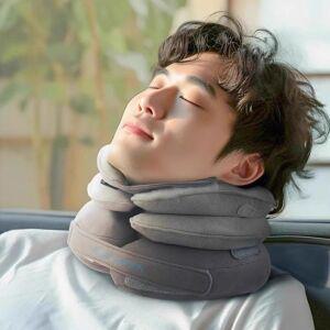 목 받침대 에어 공기주입 쏠림 경추 베개 성 인체