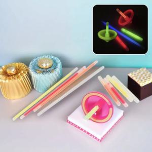 야광스틱 팽이 만들기 장난감 완구 글로우스틱 이벤트 생일 파티 축제 (2개)