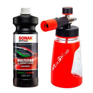 소낙스 프로피라인 멀티스타 1L+맥스샤인 폼랜스 SET