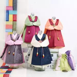 인테리어 오브제 한복 미니어처 와인커버 도령 HM04