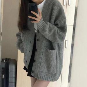 [셀러허브]여성 보송보스타일송 살짝 두께감 스웨터 가을 니트 가디건 (S31591796)