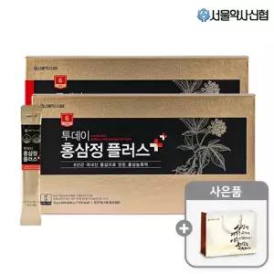 [CJ단독] 6년근 투데이 홍삼정 플러스 60포 2세트 쇼핑백 포함)