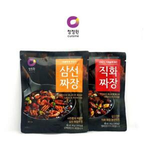 청정원 4인분 삼선짜장 직화짜장 짜장분말80g 분말