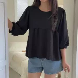 [보리보리/마미누리]코코셔링 크롭 블라우스 7부소매 여성 오피스룩 상의