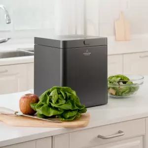 라이프스타일 스마트 음식물 쓰레기 처리기 2.5L 가정용 HQD-260 메탈그레이 건조분쇄 보관기능