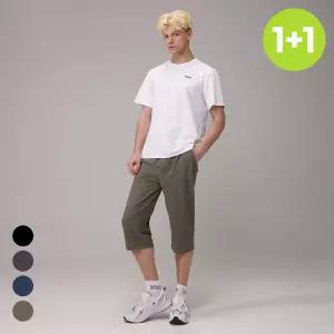 원+원 에버라스트 남자 7부 여름 바지 스트라이프 팬츠