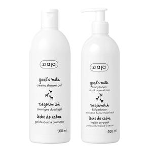 지아자 산양유 크리미 바디워시 500ml + 산양유 바디로션 400ml 집들이선물