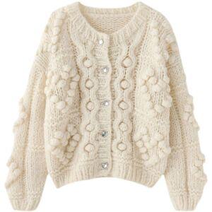 송혜교 가디건 검은수녀들 무대인사 스타일 꽃 자수 부클 도톰 카디건