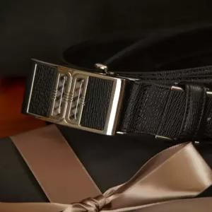 닥스 액세서리 남성 24FW [스테디셀러]블랙 DD로고 소가죽 벨트 WBBE4F617BK