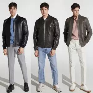 최종가 양가죽 스타디움 재킷(남성용)