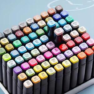 전문가용 유성 마커 펜 양쪽 드로잉팬 168색 262색