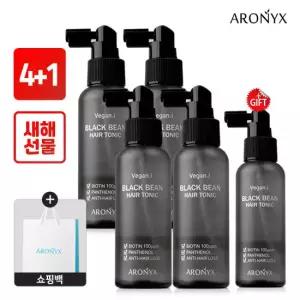 [아로닉스]비건아이 블랙빈 탈모 헤어 토닉 100ml 4+1+쇼핑백아