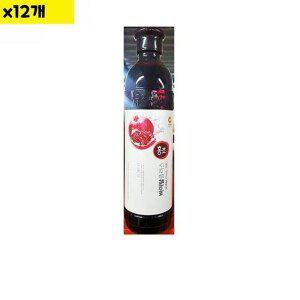 [JHOMN732_52EQ]식재료 도매 홍초 석류 대상 0.9L x12개