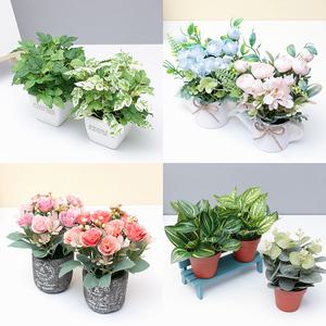 예쁜 조화 화분 인테리어 미니 꽃 장식 소품 성묘꽃