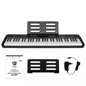 61건반 교습용 디지털 피아노 안젤리아 블랙 + 악보대