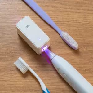 오아 클린이퓨어S 휴대용 UV-C 칫솔 살균기 무선 아기 미니 유아 치솔 건조기 1인용 소독기