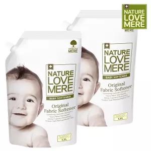 네이쳐러브메레 아기 섬유유연제 리필형 1300ml 2팩+유연제 리필 850ml 1팩 총3팩