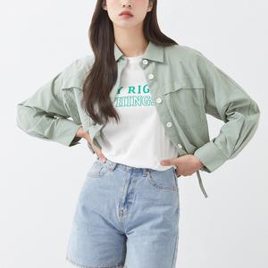 [미쏘] 셔츠형 화섬 스트링 점퍼 (MIWJJC514G-T)