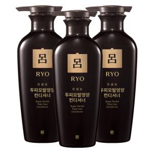 려 진생보 두피 모발 영양 컨디셔너 400ml 3개