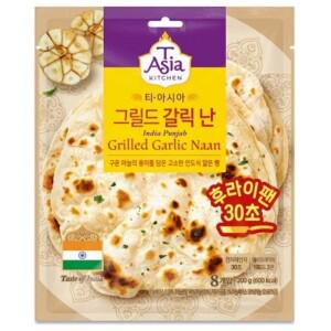 200Gx1개입-난.티아시아.키친.커리.인도 샘표 티아시아키친 그릴드 갈릭 난