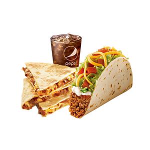 [타코벨] 퀘사디아+수프림타코