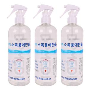 두원 메딕 뿌리는 소독용 에탄올 스프레이 500ml 3개