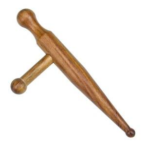 옥괄사 긁개 스톤 종아리 양두 지도+보관백 순환 양두침술 손잡이 경락봉 황화리목쌍두점혈필