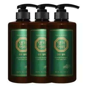 댕기머리 오리지널 명품 샴푸 500ml 3개+댕기머리 클렌징폼 120ml+파우치 10매