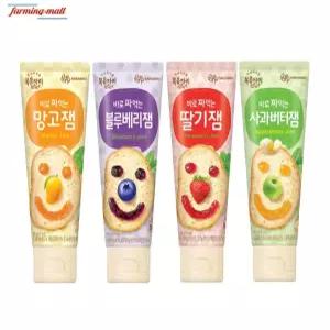 [보금푸드] 복음자리 바로 짜먹는잼 딸기+망고+블루베리+사과버터 4종