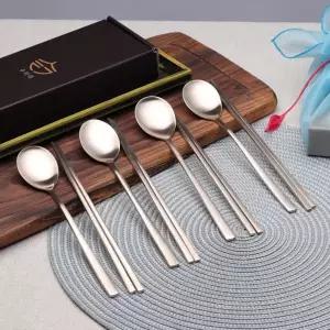 [수타미](대전신세계)방짜유기 유기수저 놋봄 모던 4인 수저세트 놋수저 + 무료각인