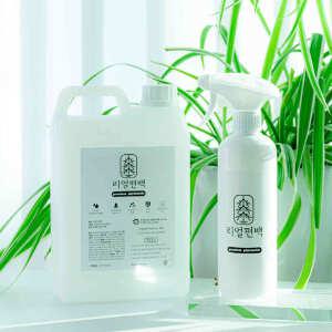 리얼편백 피톤치드 편백수 2L + 스프레이 공병 실내 공기정화 새집증후군 포름알데히드 냄새 제거 천연 섬유 탈취 룸스프레이