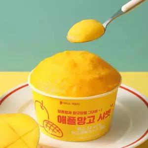 [푸딩팩토리] 애플망고 컵샤베트 240ml x 10개 셔벗 아이스 디저트안주 과일칵테일