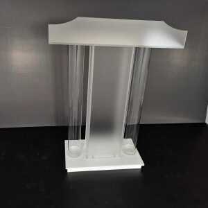 아크릴강대상 크리스탈강대상 투명 흰색 설교대 연단