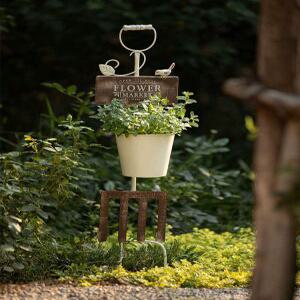 테라스 철 화분 정원 장식 조형물 카페 소품 데코 빈티지 A타입