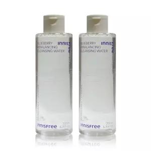 이니스프리 블루베리 리밸런싱 클렌징워터 200mlx2ea 노워시 약산성 저자극 메이크업