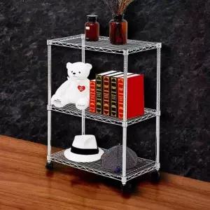 홈메탈선반 750 3단 랙 이동식 틈새수납 바퀴이동 렉