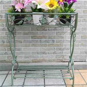 레트로 철제 화분 바스켓 가든 양철통 가드닝 수납 앤틱 전시대