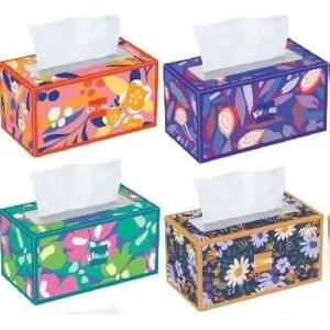 트러스티드 케어 페이셜 티슈, 2겹, 빅 박스 4개 박스당 티슈 230개, 920개 - 부드럽고 튼튼하며 흡수력이