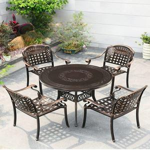 4인용 테이블의자세트 야외 베란다 대형 라트 테이블세트