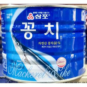 꽁치통조림 1800g 찌게 조림 요리 김치찌게용 캔꽁치