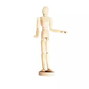 자석목각인형12 30cm W60-25/목각인형/여아장난감/나무관절인형/관절피규어/나무인형/사람인형/관절인형