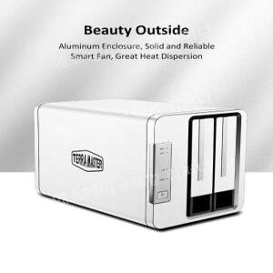 TERRAMASTER 쿼드 코어 CPU SMB NAS 4GB DDR4 메모리 2x2.5gbe 포트 서버