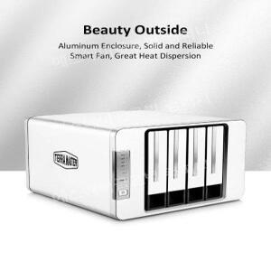 TERRAMASTER F4-423 SMBNAS 쿼드코어 CPU 4GB DDR4 메모리 2x2.5GbE 포트 네트워크