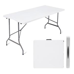 칼루스 브로몰딩 테이블 1800 화이트 접이식/야외/이동식/테라스/캠핑/행사용/사무용/학교