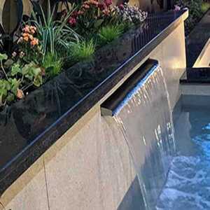 폭포 수전 벽부형수전 매립형 단일 스파 풀빌라 인테리어 30cm